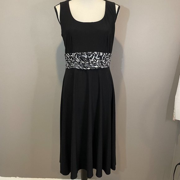 Perceptions Dresses & Skirts - Perceptions Womens Sleeveless Midi Dress w/accent Waistband sz 10 NWOT